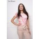 La Pierre Peach virágos rövidujjú body