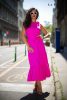 La Pierre Rocky magenta ruha