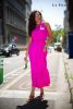 La Pierre Rocky magenta ruha