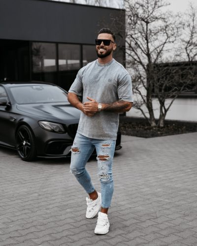 OLAVOGA WASHED SZÜRKE PÓLÓ