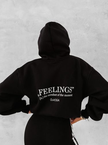 OLAVOGA FEELINGS FEKETE PULÓVER