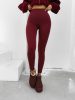 OLAVOGA MACREEL BURGUNDI LEGGINGS