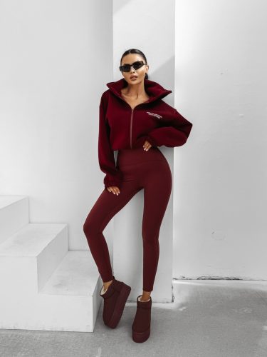 OLAVOGA MACREEL BURGUNDI LEGGINGS