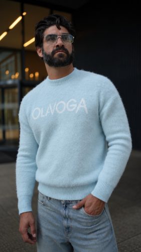 OLAVOGA VILA MEN KÉK PULÓVER