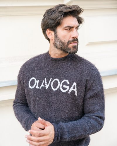 OLAVOGA VILA MEN CSOKOLÁDÉ PULÓVER